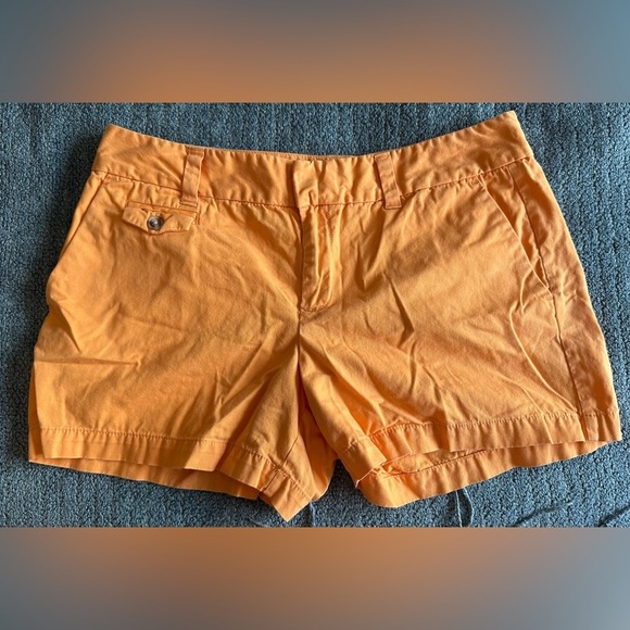Loft Orange Chino Cotton Shorts - Picture 8 of 8